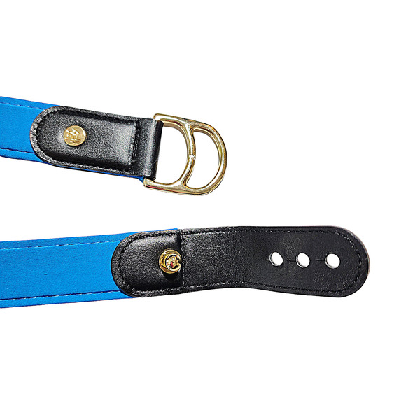 LRL Ralph Lauren Midi Sheath Dress sz 18 Women Blue Belted Keyhole Neck NEW READ - Picture 9 of 13